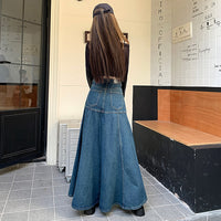 Women's Slim Wrapped Hip Denim Skirt