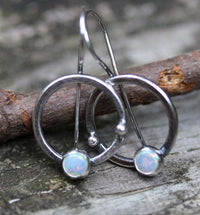 925 Plated Vintage Silver Turquoise Earrings