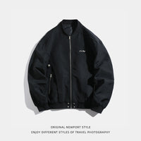 Side Loose-leaf Design Pilot Jacket Jacket