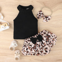 Children's Halter Sleeveless Vest Leopard Print