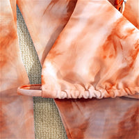 European And American Tie-dye Mesh Bikini