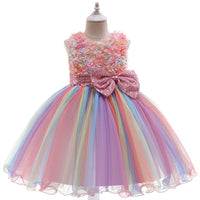 New Bowknot Children's Princess Dress Mesh