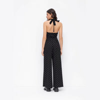 Womens Fashionable Slim-Fit Elegant V-Neck Jumpsuit