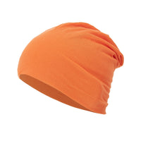 All-season, Versatile Solid-color Slouchy Beanie With A Knitted Wrap-around Design