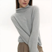 Knitted Long-sleeved Top Loose And Idle Curling Hollow Design