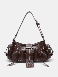 Motorcycle Punk Rivet Retro Womens Crossbody Bag