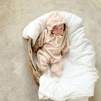 Long Sleeved Hoodie With Zipper For Baby Jumpsuit