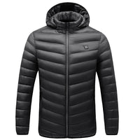 Men's Autumn And Winter Plus Velvet Thickening Charging Intelligent Electric Heating Cotton Clothing