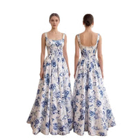 New French-style Square-neck Figure-flattering Slip Dress