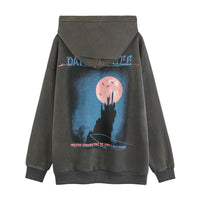 Dark Night View Printed Hoodie Men