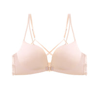 Front Button Underwear Women Without Steel Ring Gathering Bra