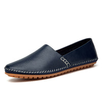 Summer First Layer Cowhide Casual Driving Shoes