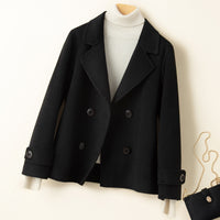 Reversible Cashmere Coat Women's Short Suit Jacket