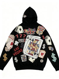 Fashion Casual Printed Polyester Sweater