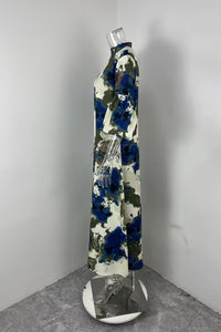 Womens Stylish Casual Sleeveless Printed Dress
