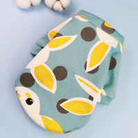 Printed Cartoon Pet Clothes Plus Velvet Two-legged Sweater