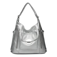 Washed Leather Shoulder Large Capacity Portable Messenger Bag