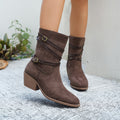 Cotton Low-cut Vintage-style Boots New Design