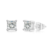 Classic Hot Selling Product Geometric Zircon Stud Earrings Fashion All-match Single Diamond