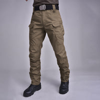 Tactical Pants Plaid Fabric IX9 City Military Fans Multi-pocket Overalls