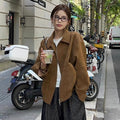 Premium Small Stand-collar Loose Casual Jacket Top