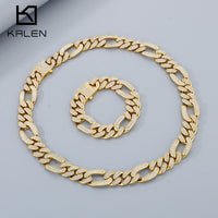 Stainless Steel Men's Necklace Bracelet Set
