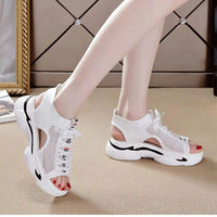 Hollowed Mesh Shoes Breathable Comfortable Platform Platform Leisure