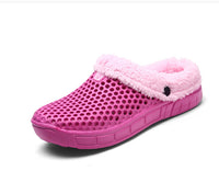 Large Size Cotton Slippers Couple Models Foot Hole Shoes Bag Heel Home