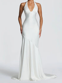 Womens Fashion V-Neck Sexy Slim-Fit Dress