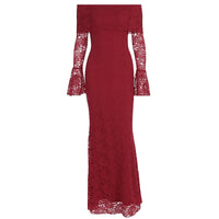 Autumn New Sexy Lace Tube Top Long-Sleeve Dress