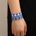 European And American Blue Eyes Lucky Embroidery Tassel Hand Rope