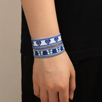 European And American Blue Eyes Lucky Embroidery Tassel Hand Rope