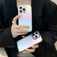Colorful Frosted Transparent Phone Case