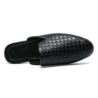 Men's Breathable Leather Shoes With Half Support