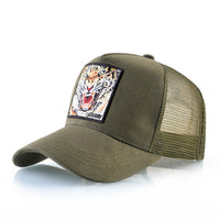 Simple Breathable Baseball Cap With Animal Embroidery
