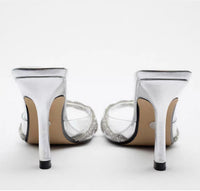 Fashion New Silver Shiny High Heels