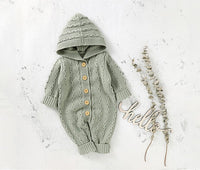 Infant Children's Knitting Hooded One-piece Sweater