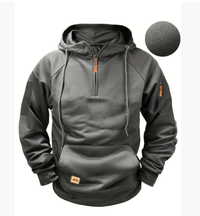 Men's Zipper Multi-pocket Casual Sweatshirt