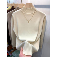 Autumn And Winter Gas Half Turtleneck Outerwear Top