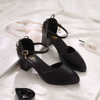 Women's Closed Toe Chunky Heel High Heels