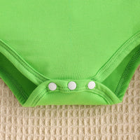 Baby Girl's New Green Fur Strange Printed Skirt Suit