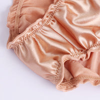Glossy Quick-drying Briefs Sexy T-shaped Mid-waist Purified Cotton Crotch Breathable Ladies