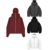 New European And American Autumn Spring Hooded Loose Cardigan Baseball Uniform Men
