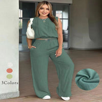 Women's Breathable Casual Top And Pants Set