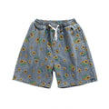 Beach Pants Drawstring Elastic Waist Five-point Men