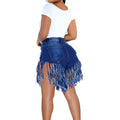 European And American Fashion Tassel Denim Shorts For Women