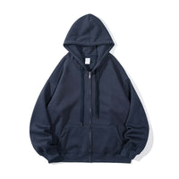 Soft Zipper Hooded Hooded Cardigan Sweater Men