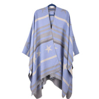 Cashmere Cape Split Shawl Air Conditioning Blanket
