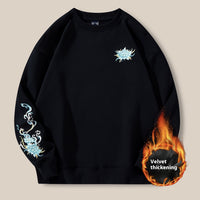 Cotton Loose Embroidery Plus Size Men's New Hoodie