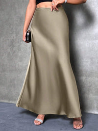 Satin Skirt For Spring And Summer